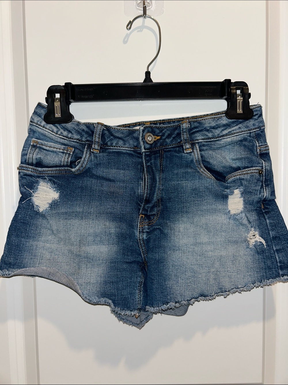 Zara Blue Distressed Denim Shorts for Kids